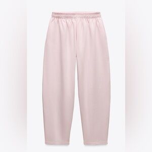 Women Sweatpants Pastel Pink 
ZARA
NEW